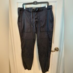 Todd Snyder Mens Black Cotton Drawstring Pants XL Pockets